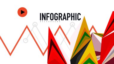 Modern üçgen sunu şablonu