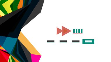 Modern üçgen sunu şablonu