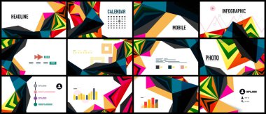 Modern üçgen sunu şablonu