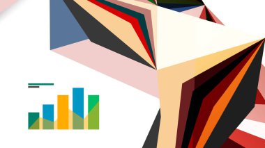 Modern üçgen sunu şablonu