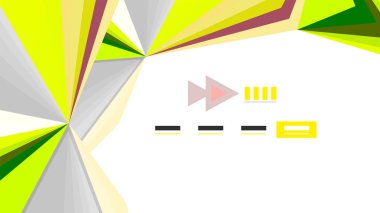 Modern üçgen sunu şablonu