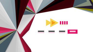 Modern üçgen sunu şablonu