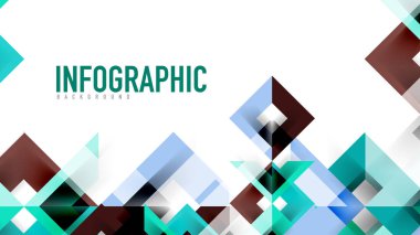 İş tanıtımı geometrik şablonu