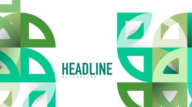 İş tanıtımı geometrik şablonu