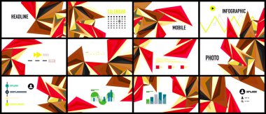 Modern üçgen sunu şablonu