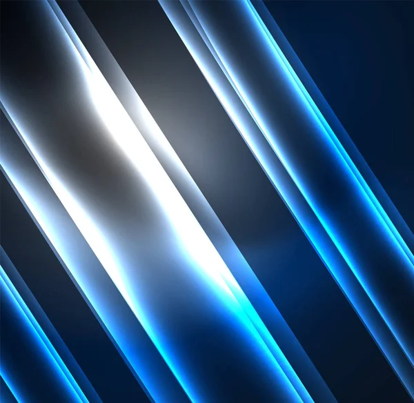 Enerji hatları, karanlıkta parlayan dalgalar vektör arka plan