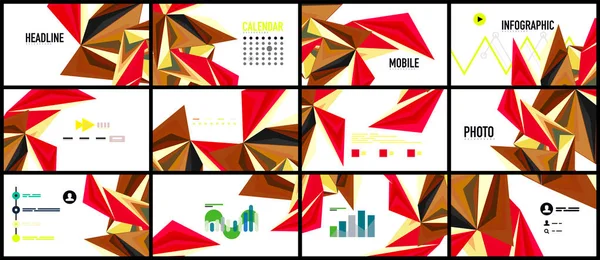 Modern üçgen sunu şablonu