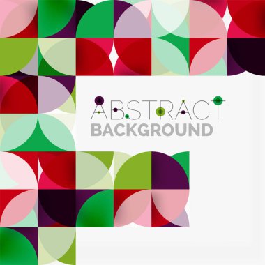 Modern geometrik arka plan daire