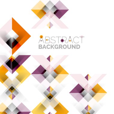 Beyaz Modern kare geometrik desen tasarım