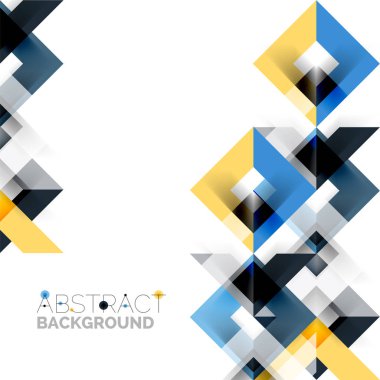 Beyaz Modern kare geometrik desen tasarım