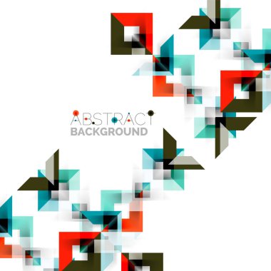 Beyaz Modern kare geometrik desen tasarım