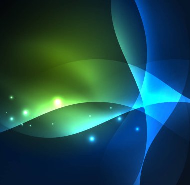 Neon ışıklı dalgalar