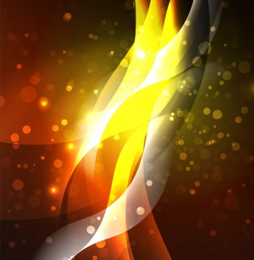 Neon ışıklı dalgalar