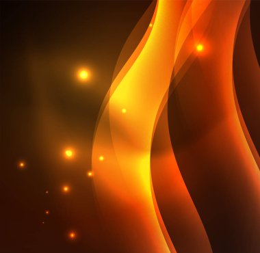 Neon ışıklı dalgalar