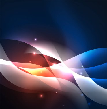 Neon ışıklı dalgalar