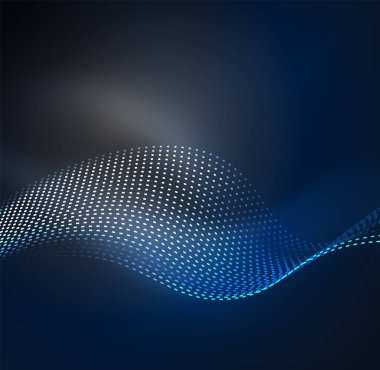 Vektör dalga parçacıklar arka plan