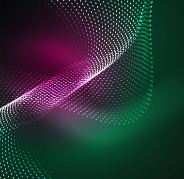 Vektör dalga parçacıklar arka plan