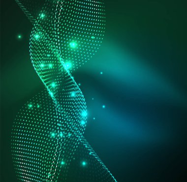 Vektör dalga parçacıklar arka plan