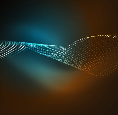 Vektör dalga parçacıklar arka plan