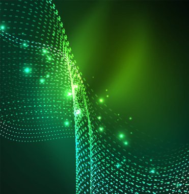 Vektör dalga parçacıklar arka plan