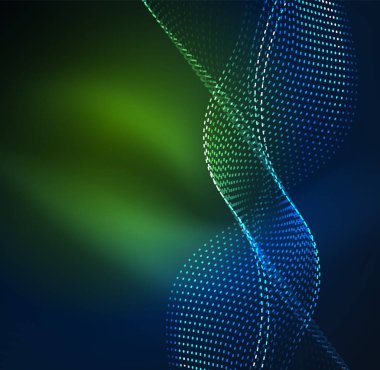 Vektör dalga parçacıklar arka plan