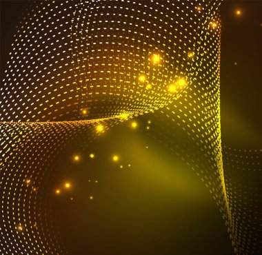 Vektör dalga parçacıklar arka plan