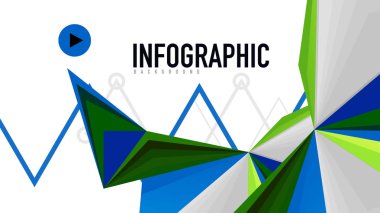 Modern üçgen sunu şablonu