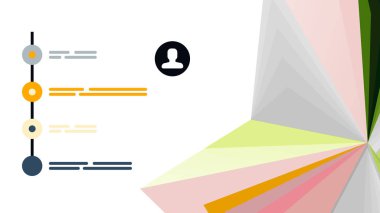 Modern üçgen sunu şablonu