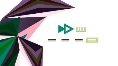 Modern üçgen sunu şablonu