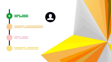 Modern üçgen sunu şablonu