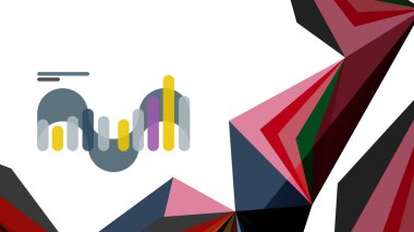 Modern üçgen sunu şablonu