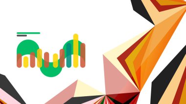 Modern üçgen sunu şablonu