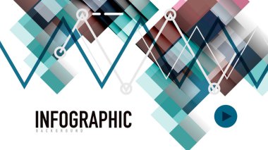 İş tanıtımı geometrik şablonu