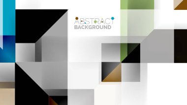 İş tanıtımı geometrik şablonu