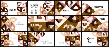 İş tanıtımı geometrik şablonu