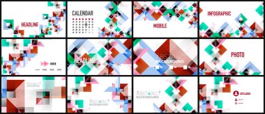 İş tanıtımı geometrik şablonu