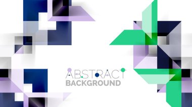 İş tanıtımı geometrik şablonu