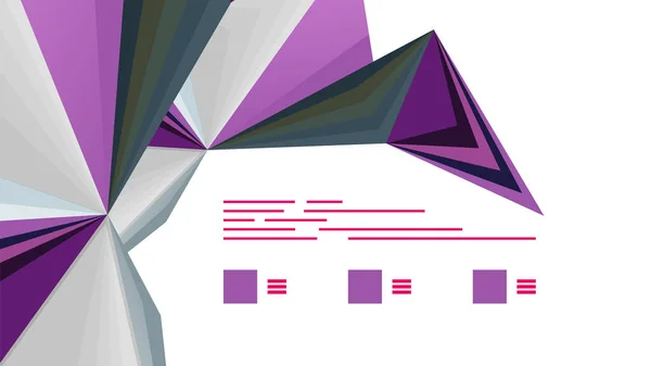 Šablona prezentace moderní trojúhelník — Stockový vektor