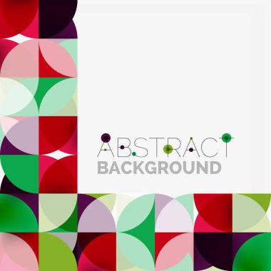 Modern geometrik arka plan daire