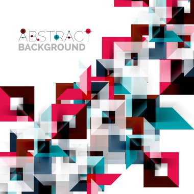 Beyaz Modern kare geometrik desen tasarım