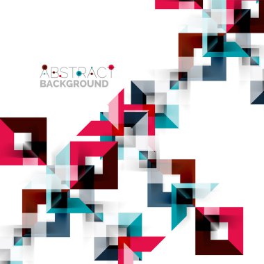 Beyaz Modern kare geometrik desen tasarım