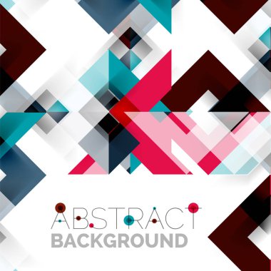 Beyaz Modern kare geometrik desen tasarım