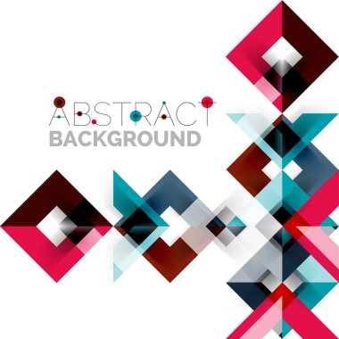 Beyaz Modern kare geometrik desen tasarım