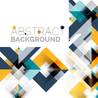 Beyaz Modern kare geometrik desen tasarım