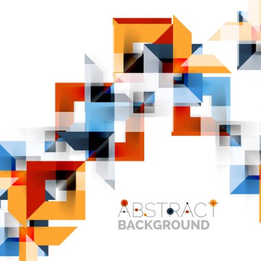 Beyaz Modern kare geometrik desen tasarım