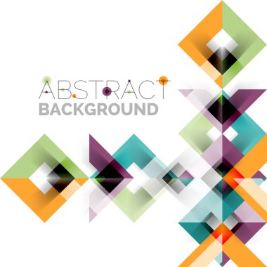 Beyaz Modern kare geometrik desen tasarım