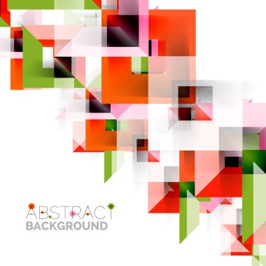 Beyaz Modern kare geometrik desen tasarım