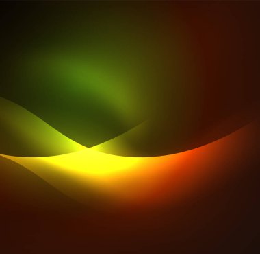 Neon ışıklı dalgalar