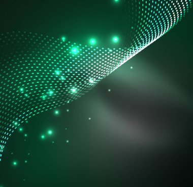 Vektör dalga parçacıklar arka plan