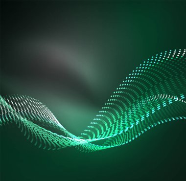 Vektör dalga parçacıklar arka plan